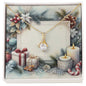 Christmas Background 078 - 18K Yellow Gold Finish Alluring Beauty Necklace