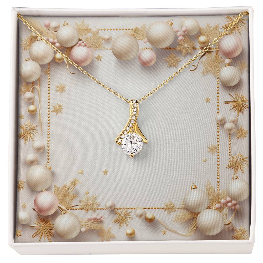 Christmas Background 022 - 18K Yellow Gold Finish Alluring Beauty Necklace