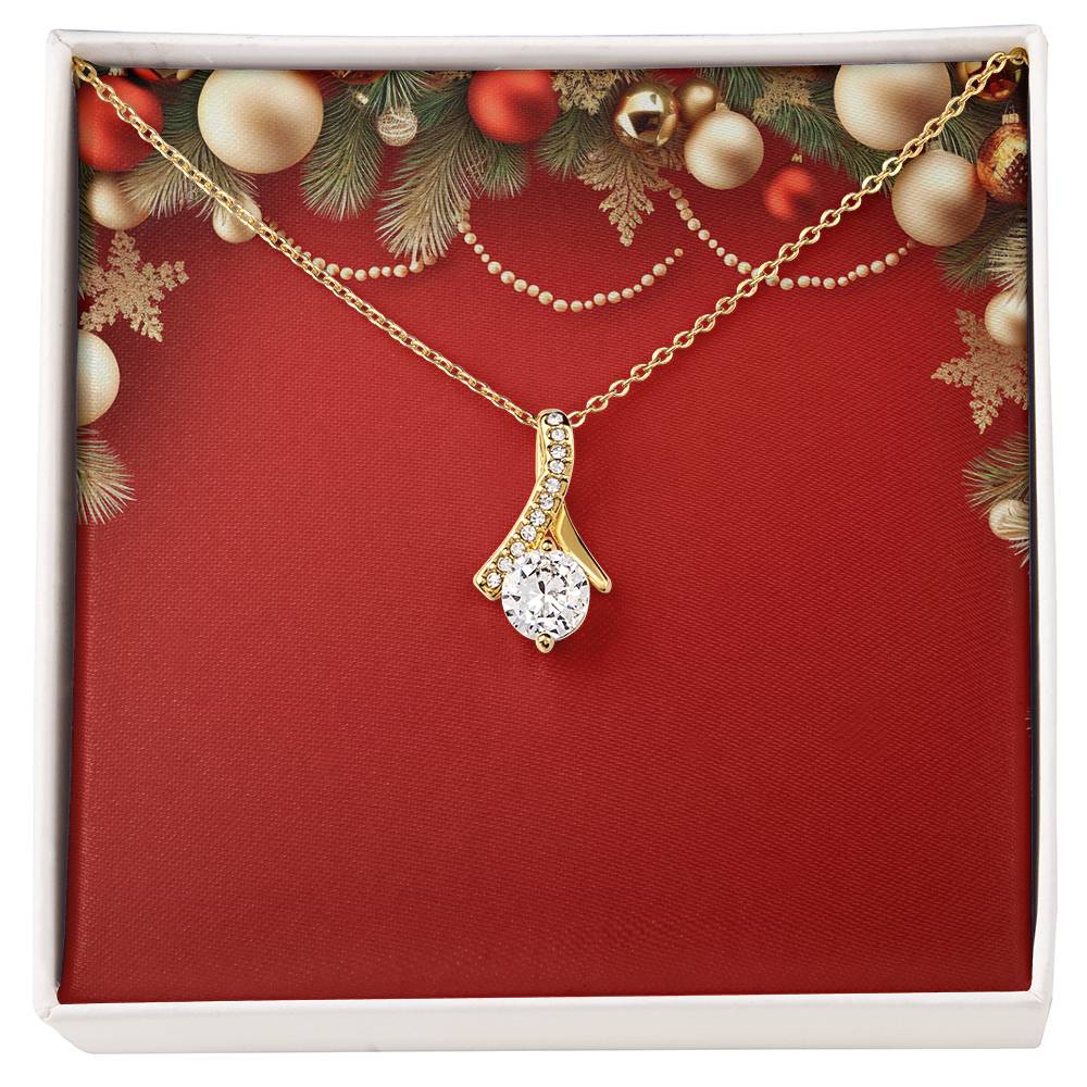 Christmas Background 013 - 18K Yellow Gold Finish Alluring Beauty Necklace