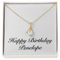 Happy Birthday Penelope - 18K Yellow Gold Finish Alluring Beauty Necklace