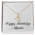 Happy Birthday Allyson - 18K Yellow Gold Finish Alluring Beauty Necklace