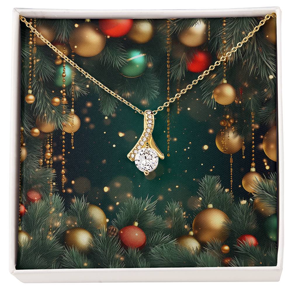 Christmas Background 126 - 18K Yellow Gold Finish Alluring Beauty Necklace