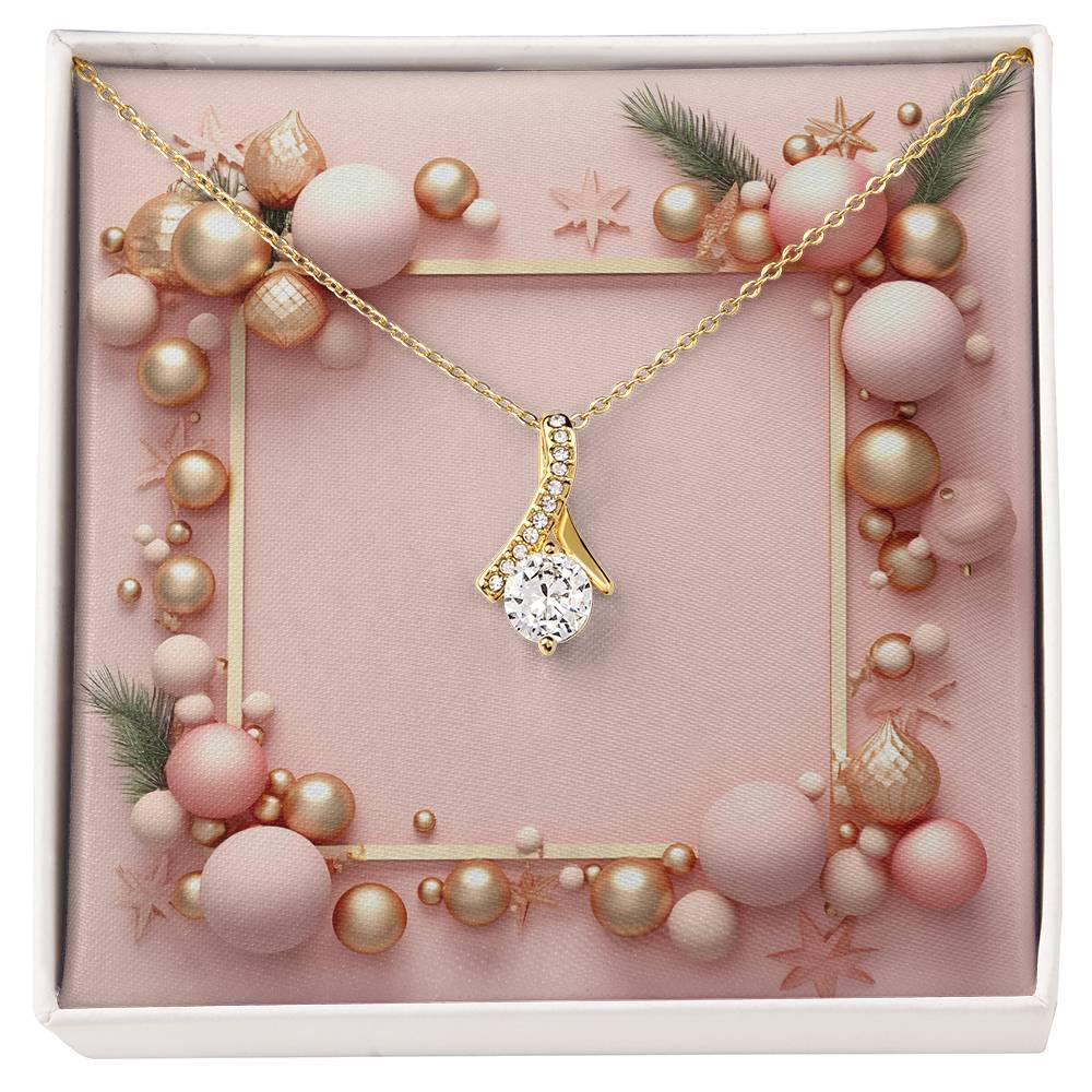 Christmas Background 038 - 18K Yellow Gold Finish Alluring Beauty Necklace