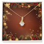 Christmas Background 020 - 18K Yellow Gold Finish Alluring Beauty Necklace