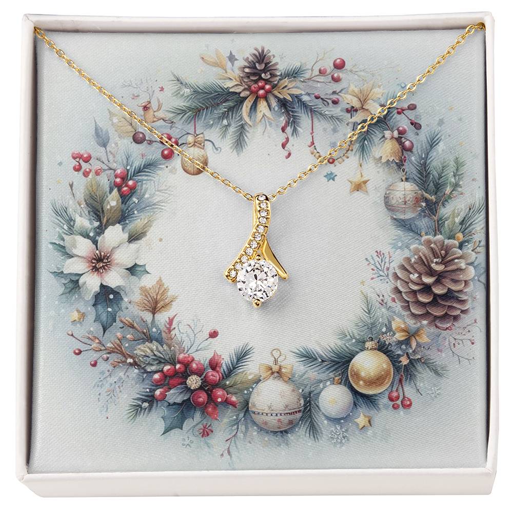 Christmas Background 075 - 18K Yellow Gold Finish Alluring Beauty Necklace