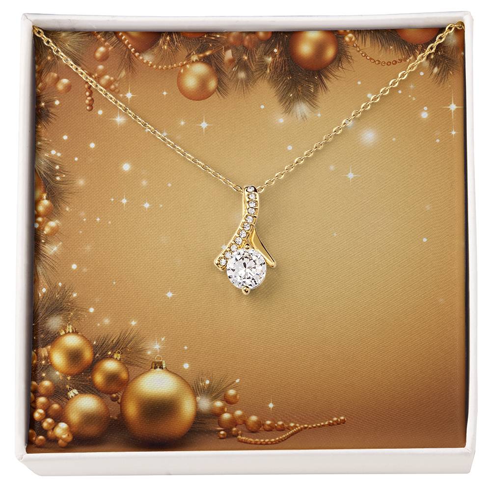 Christmas Background 053 - 18K Yellow Gold Finish Alluring Beauty Necklace
