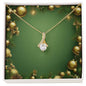 Christmas Background 042 - 18K Yellow Gold Finish Alluring Beauty Necklace