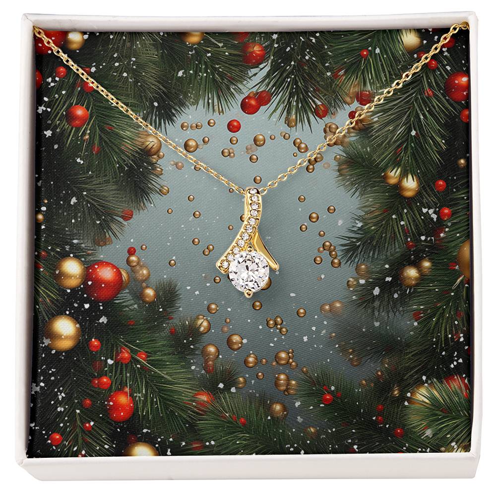Christmas Background 127 - 18K Yellow Gold Finish Alluring Beauty Necklace