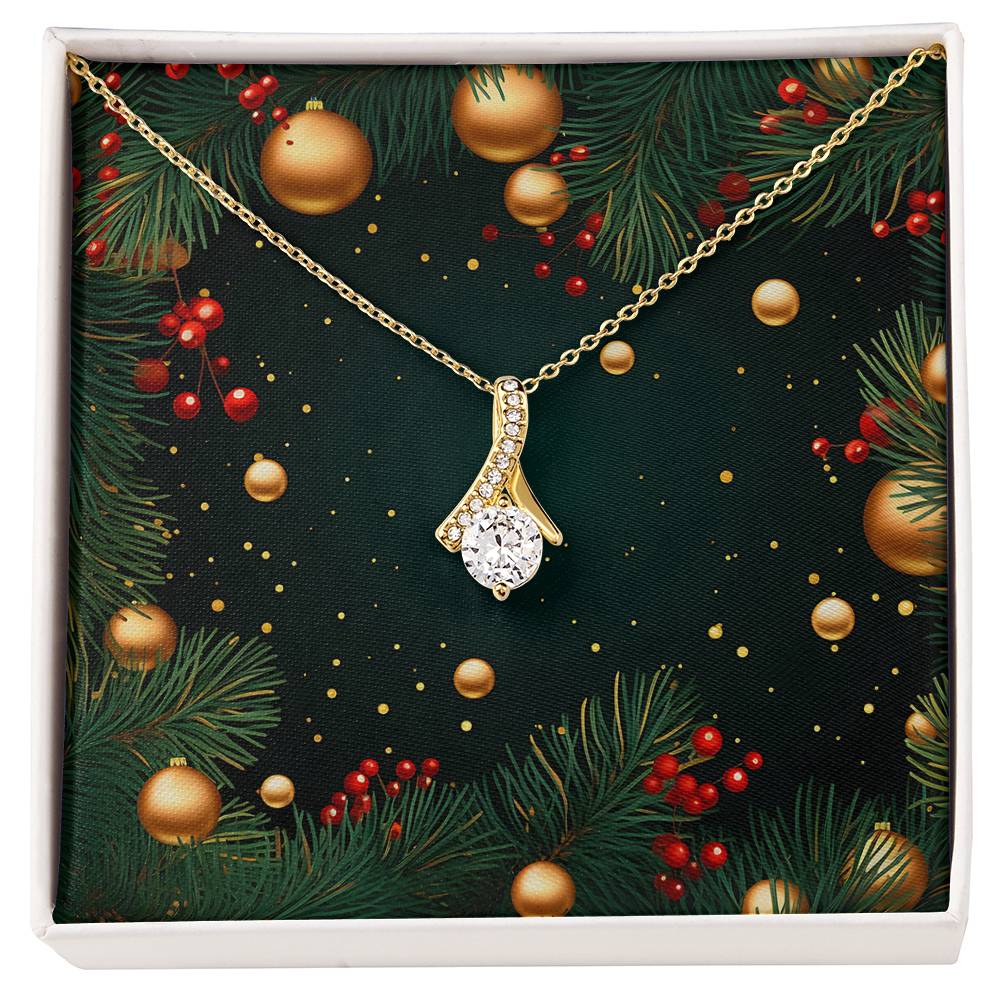 Christmas Background 118 - 18K Yellow Gold Finish Alluring Beauty Necklace