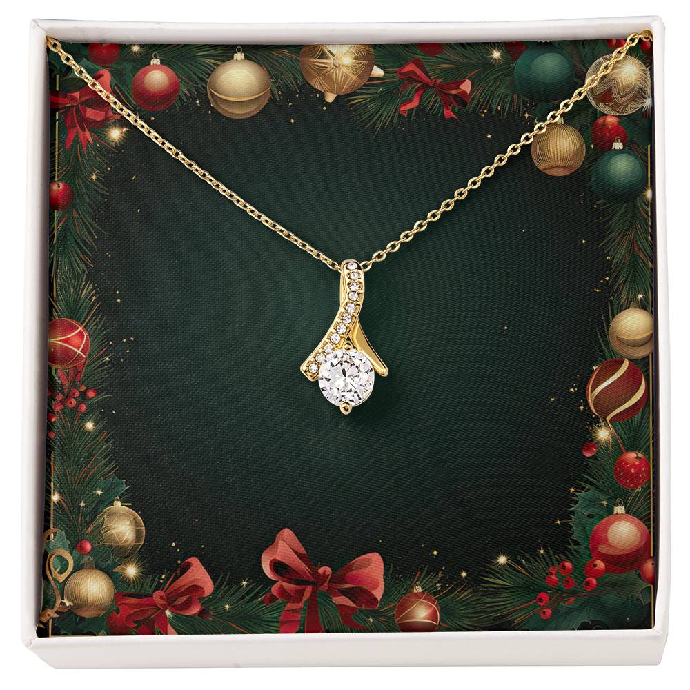 Christmas Background 066 - 18K Yellow Gold Finish Alluring Beauty Necklace