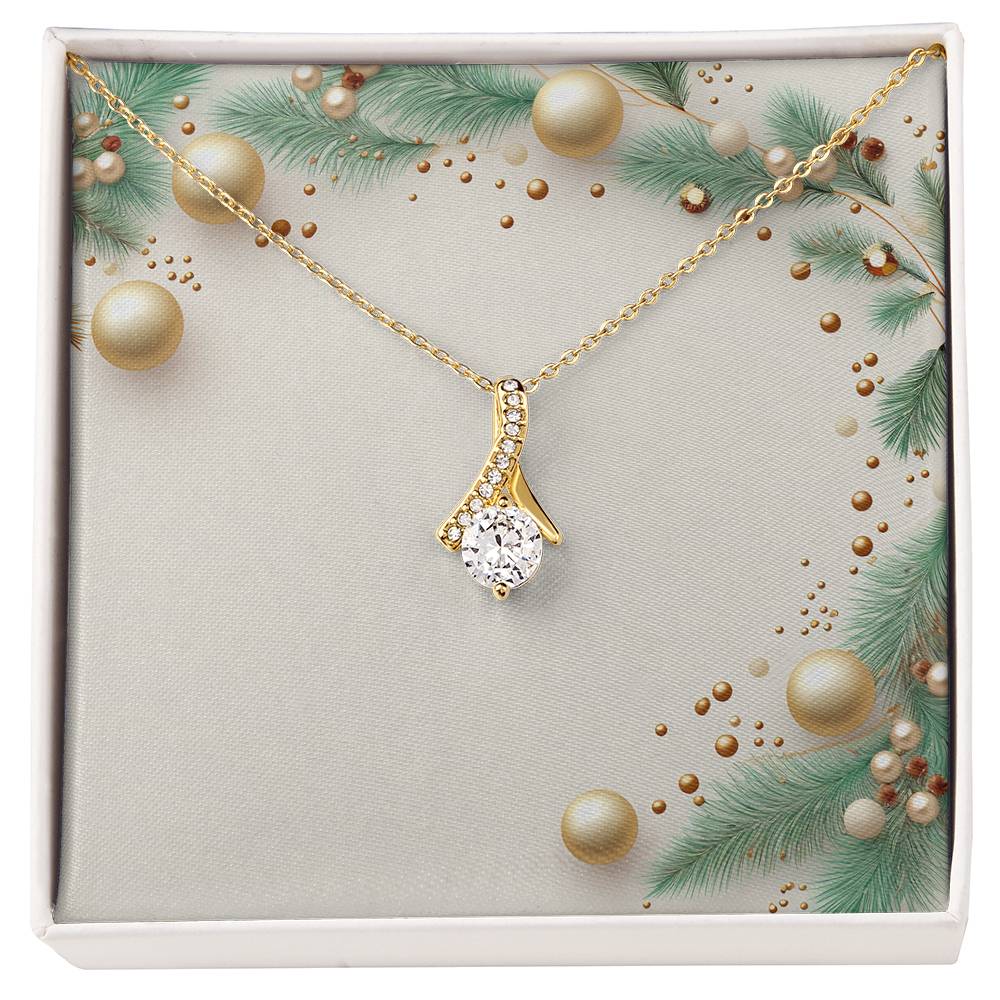 Christmas Background 063 - 18K Yellow Gold Finish Alluring Beauty Necklace