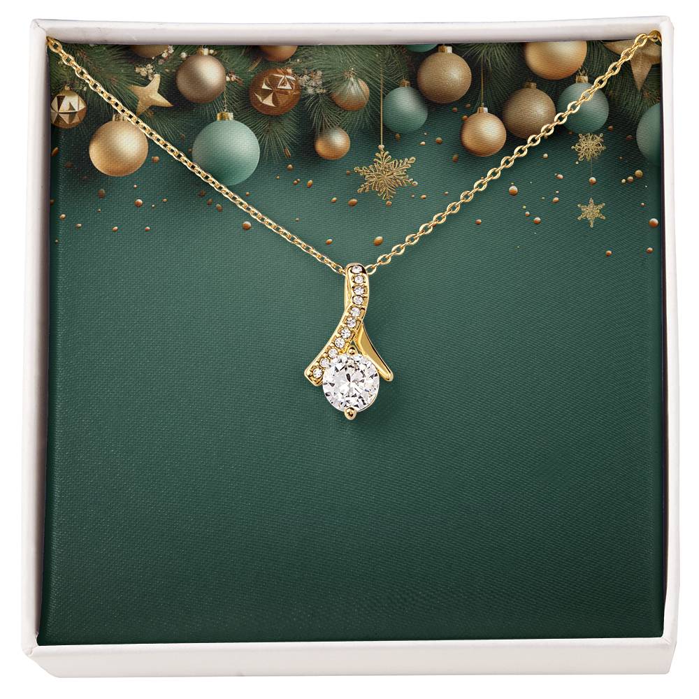 Christmas Background 037 - 18K Yellow Gold Finish Alluring Beauty Necklace
