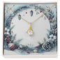 Christmas Background 090 - 18K Yellow Gold Finish Alluring Beauty Necklace