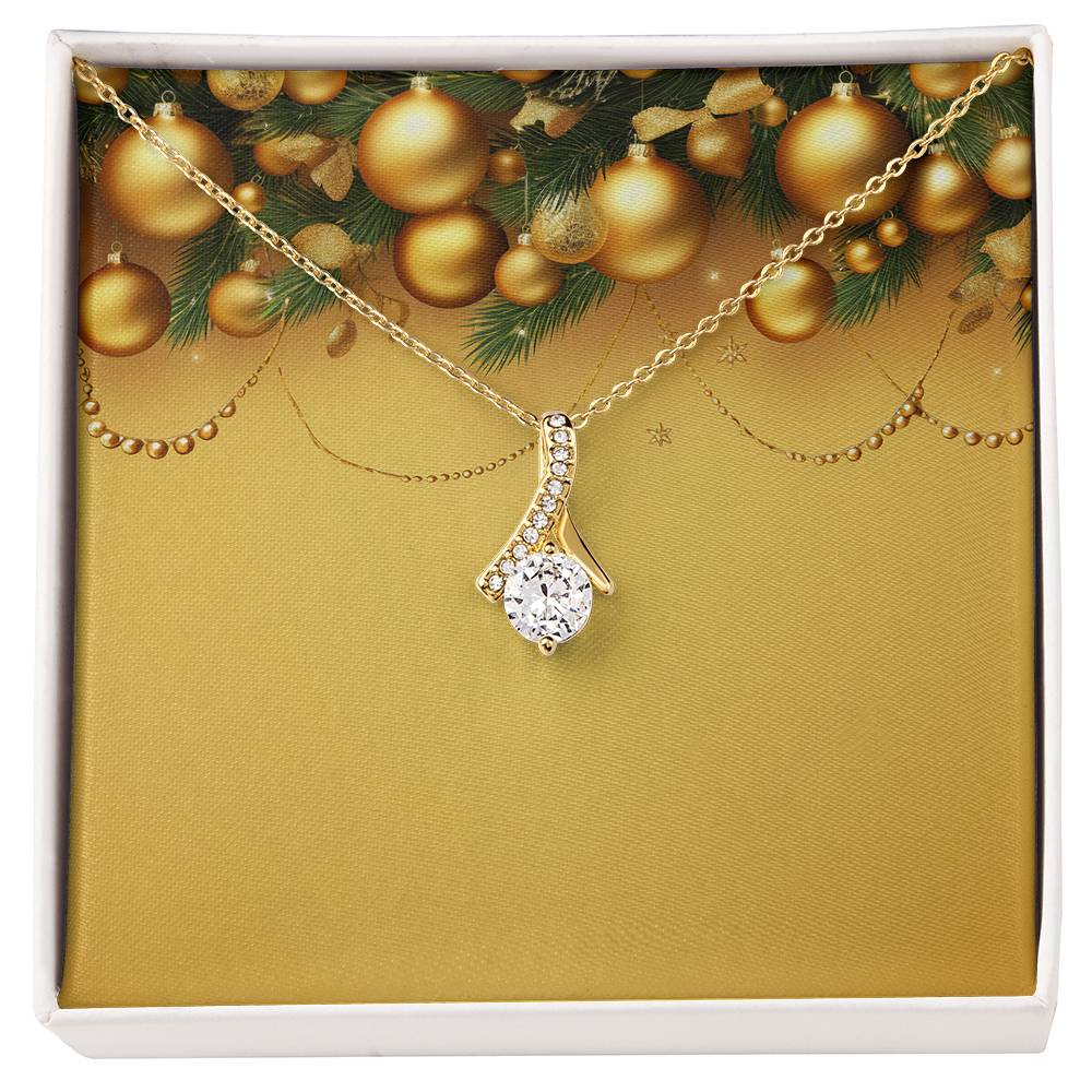 Christmas Background 015 - 18K Yellow Gold Finish Alluring Beauty Necklace