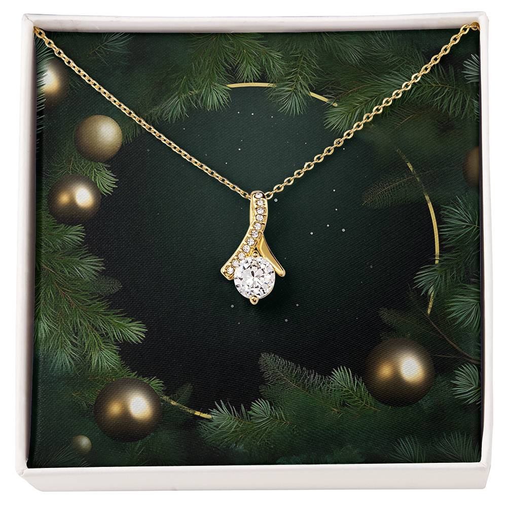 Christmas Background 103 - 18K Yellow Gold Finish Alluring Beauty Necklace