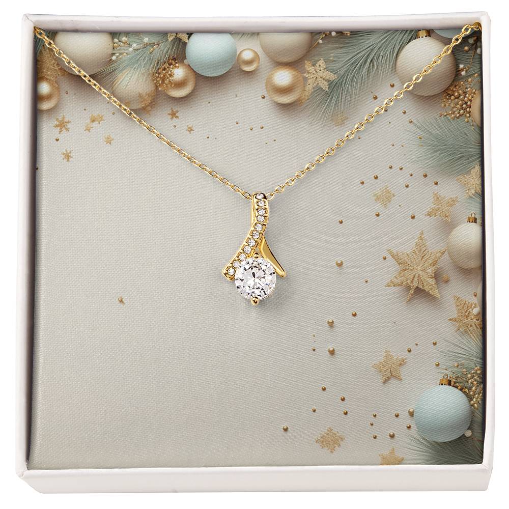 Christmas Background 041 - 18K Yellow Gold Finish Alluring Beauty Necklace