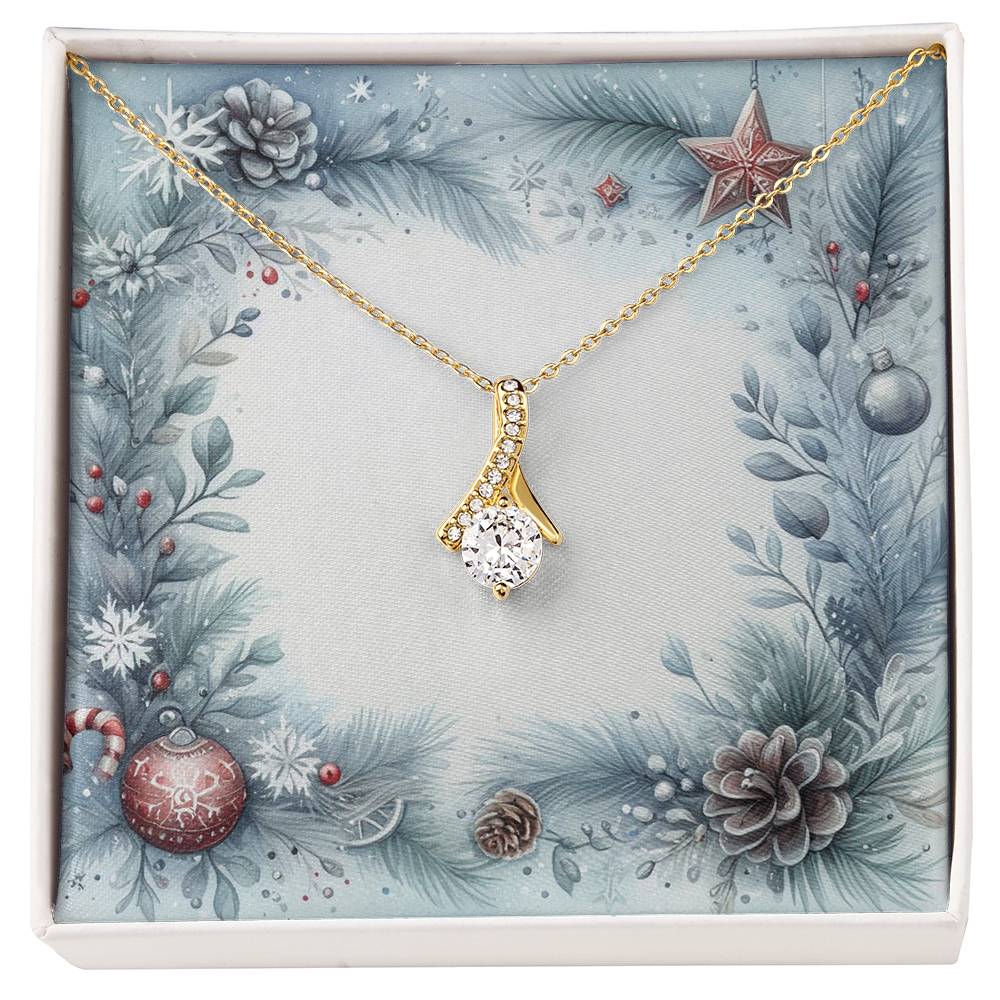Christmas Background 073 - 18K Yellow Gold Finish Alluring Beauty Necklace