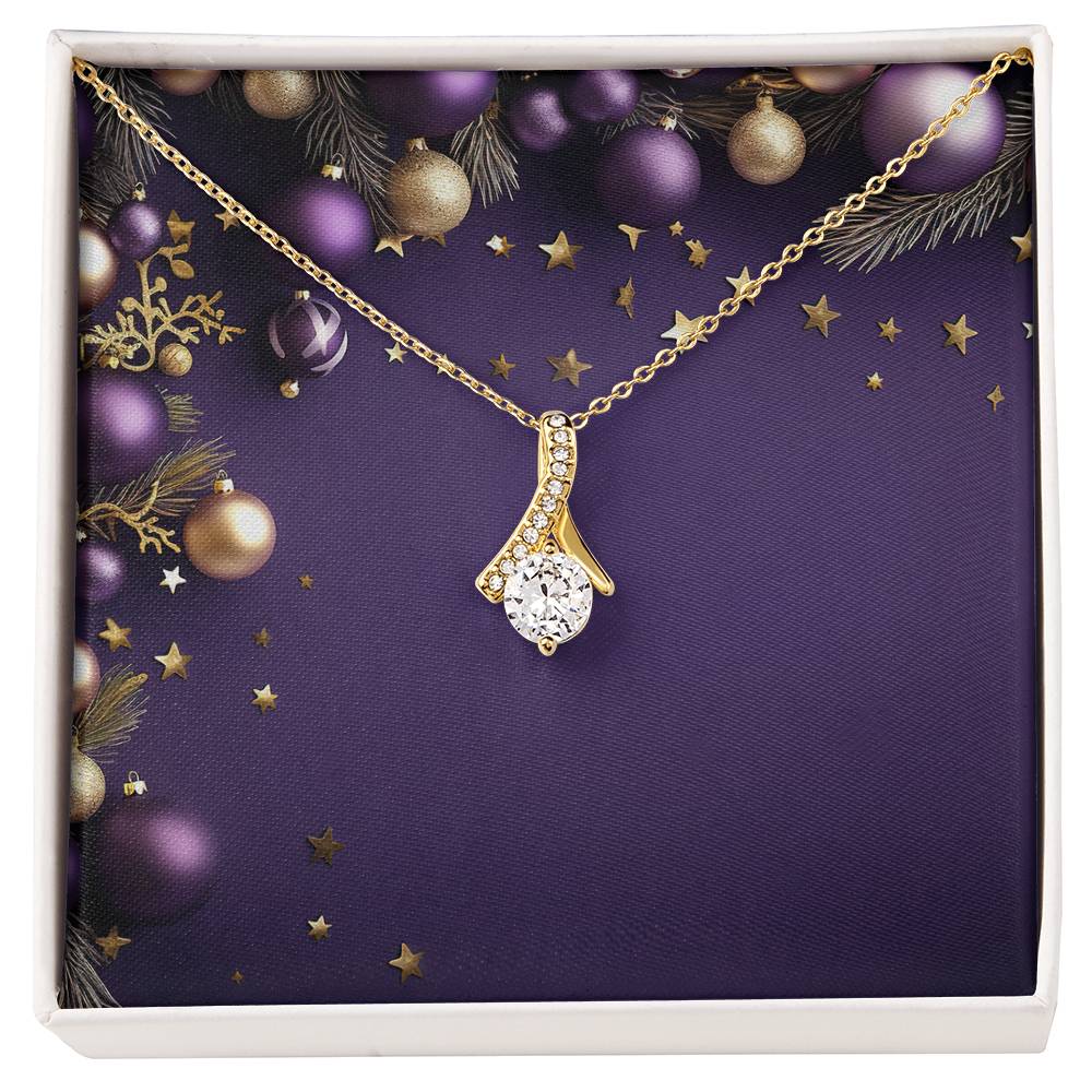 Christmas Background 054 - 18K Yellow Gold Finish Alluring Beauty Necklace