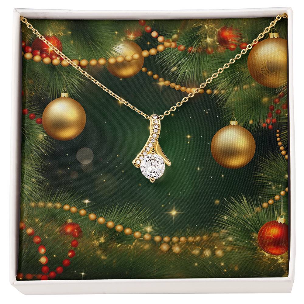 Christmas Background 116 - 18K Yellow Gold Finish Alluring Beauty Necklace