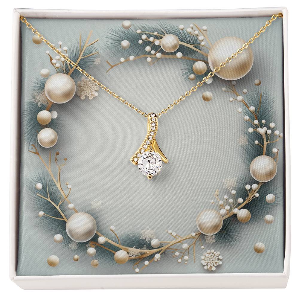 Christmas Background 049 - 18K Yellow Gold Finish Alluring Beauty Necklace