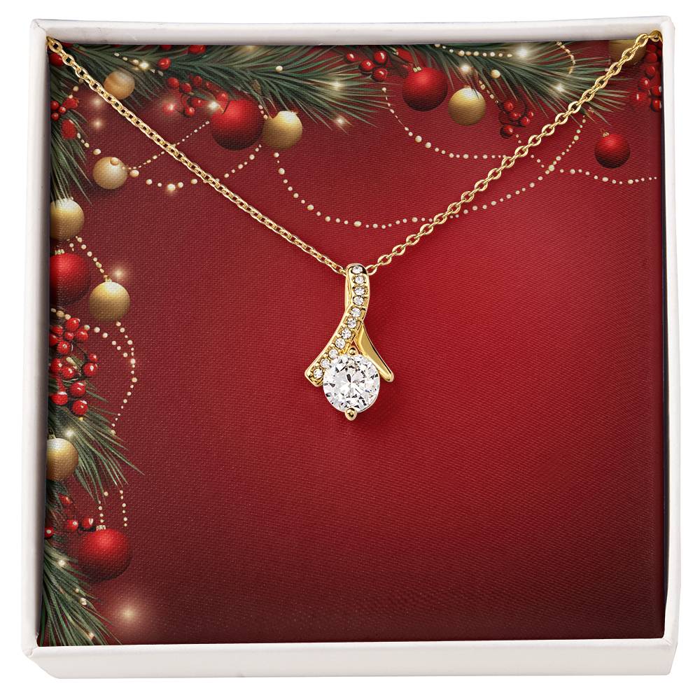 Christmas Background 046 - 18K Yellow Gold Finish Alluring Beauty Necklace