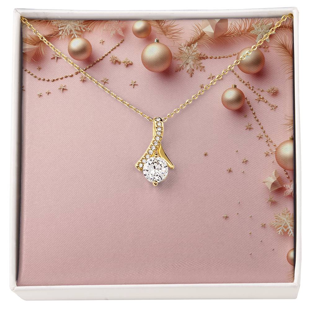 Christmas Background 040 - 18K Yellow Gold Finish Alluring Beauty Necklace