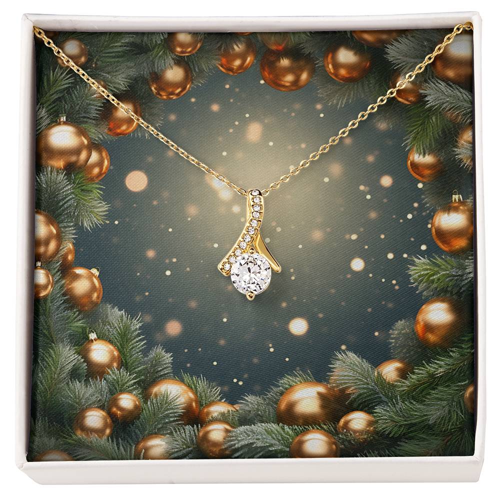 Christmas Background 109 - 18K Yellow Gold Finish Alluring Beauty Necklace