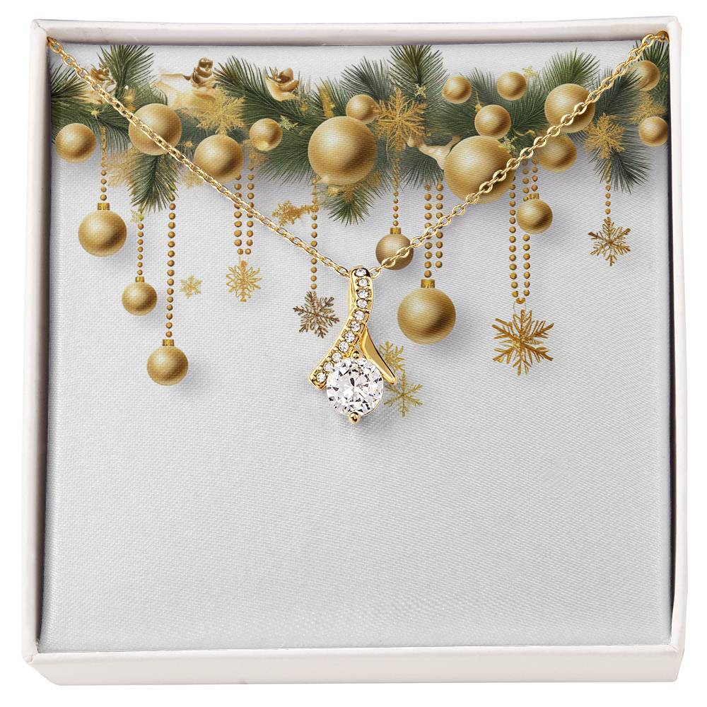 Christmas Background 043 - 18K Yellow Gold Finish Alluring Beauty Necklace
