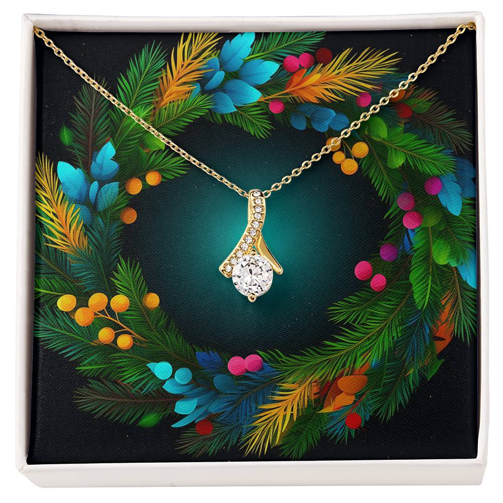 Christmas Background 122 - 18K Yellow Gold Finish Alluring Beauty Necklace