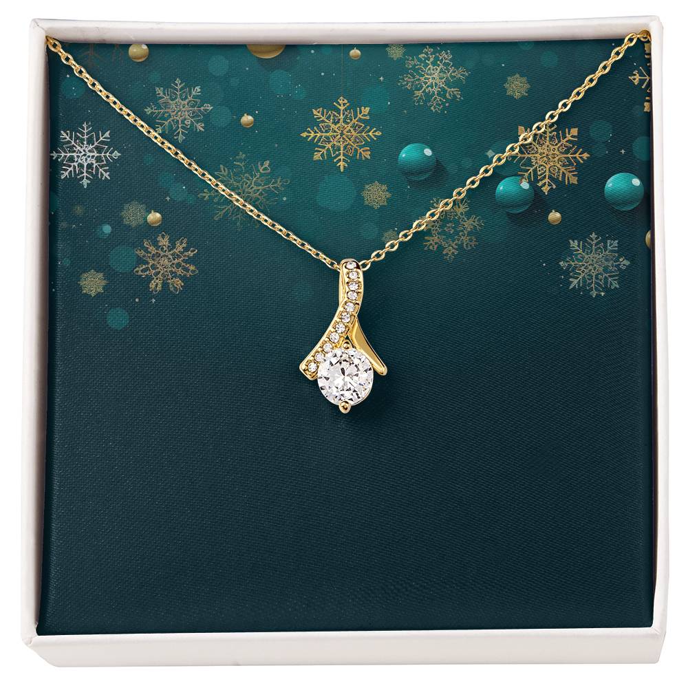 Christmas Background 016 - 18K Yellow Gold Finish Alluring Beauty Necklace