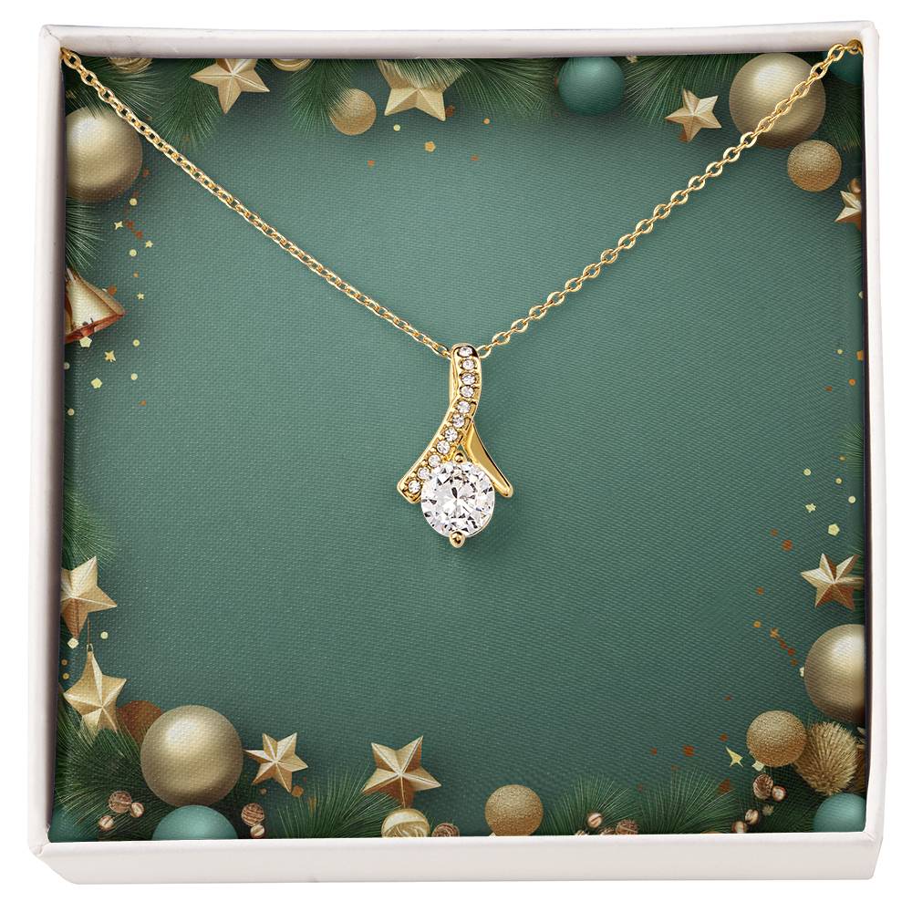 Christmas Background 044 - 18K Yellow Gold Finish Alluring Beauty Necklace