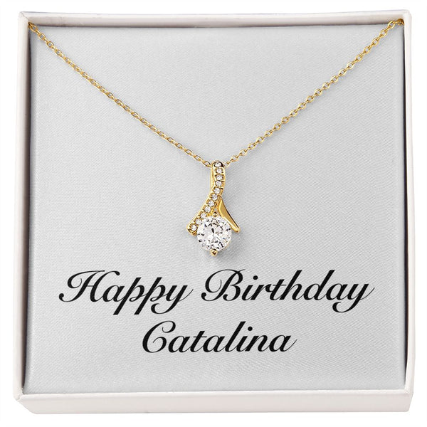 Happy Birthday Catalina - 18K Yellow Gold Finish Alluring Beauty ...