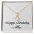 Happy Birthday Abby - 18K Yellow Gold Finish Alluring Beauty Necklace
