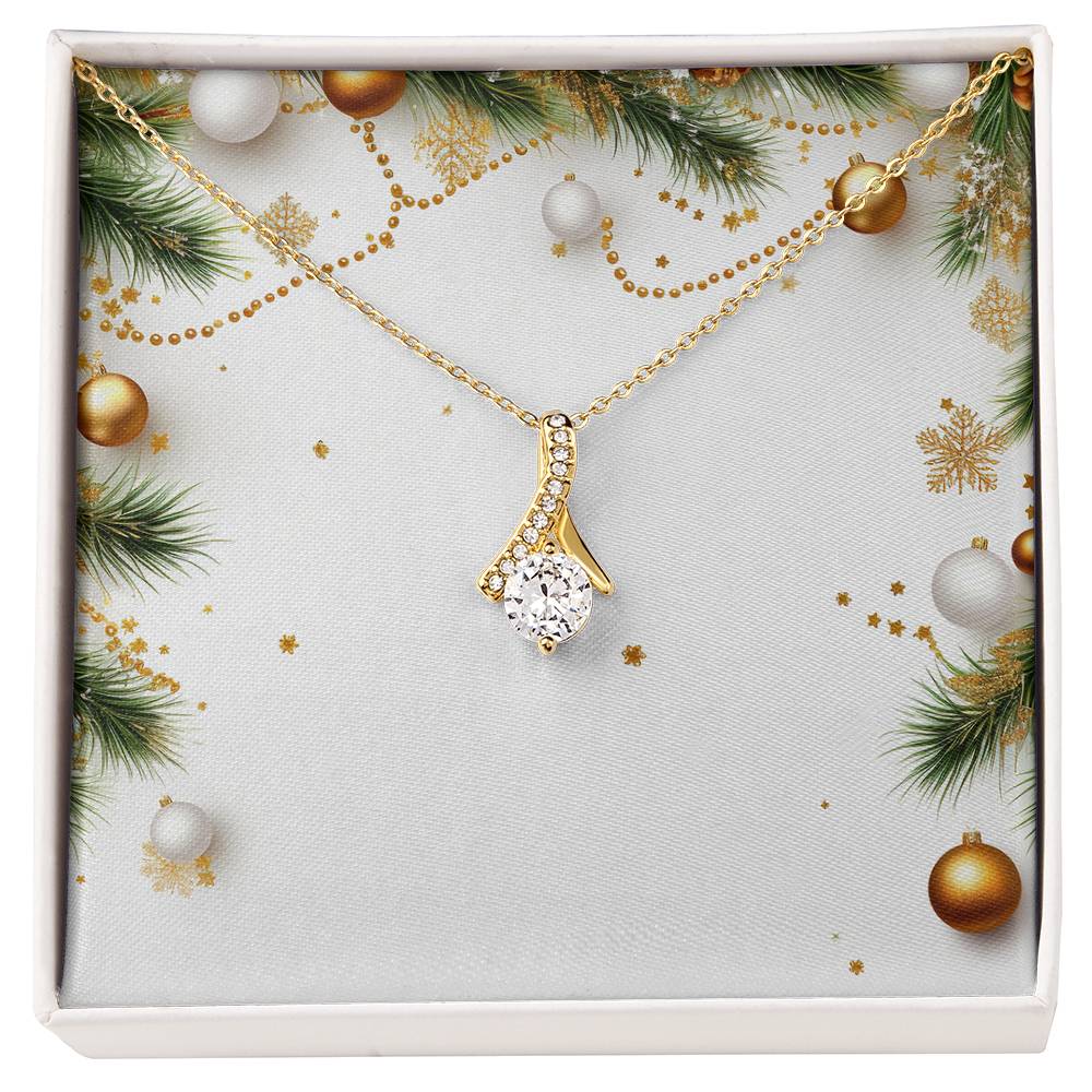 Christmas Background 048 - 18K Yellow Gold Finish Alluring Beauty Necklace