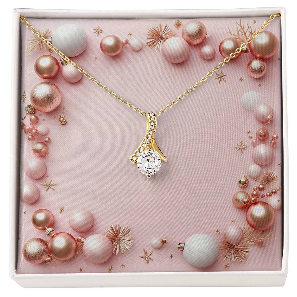Christmas Background 060 - 18K Yellow Gold Finish Alluring Beauty Necklace
