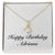 Happy Birthday Adriana - 18K Yellow Gold Finish Alluring Beauty Necklace