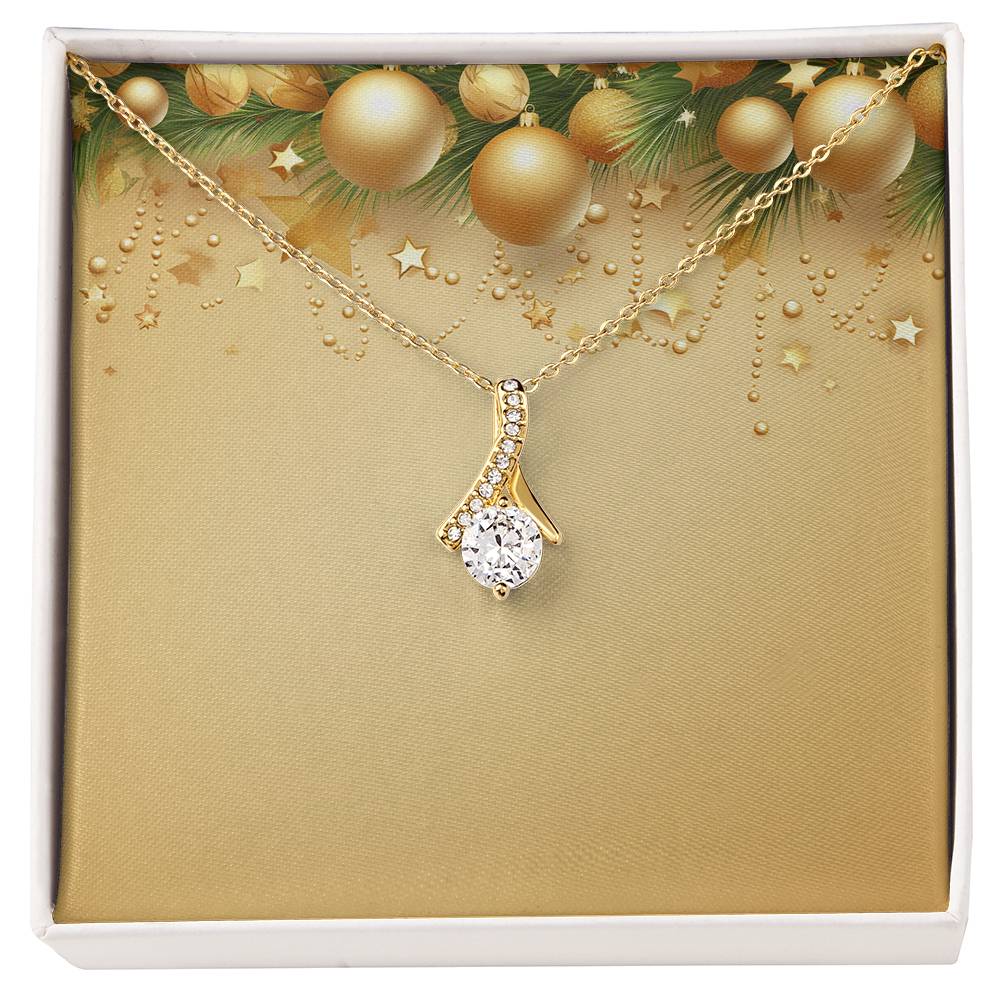 Christmas Background 050 - 18K Yellow Gold Finish Alluring Beauty Necklace