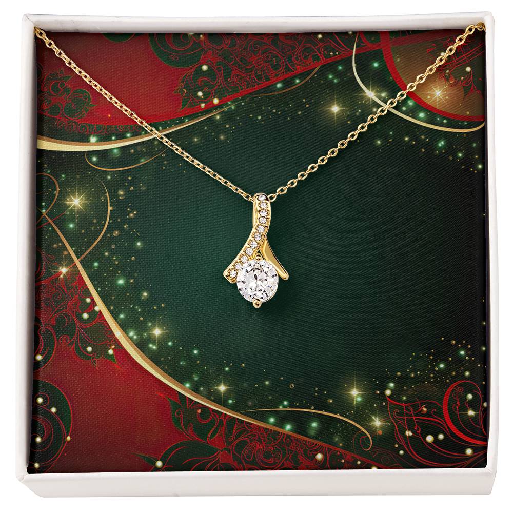 Christmas Background 071 - 18K Yellow Gold Finish Alluring Beauty Necklace