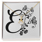 Botanical Monogram E - 18K Yellow Gold Finish Alluring Beauty Necklace