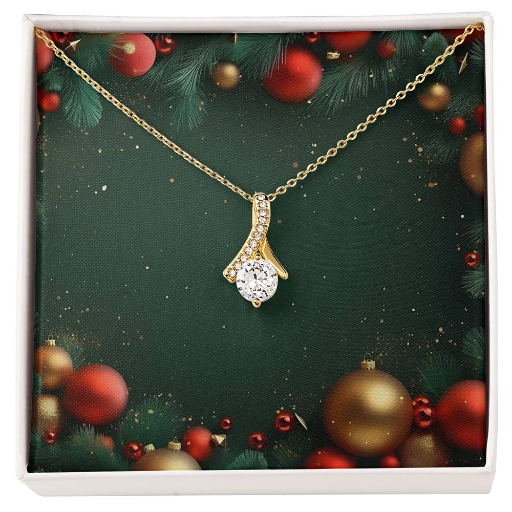Christmas Background 115 - 18K Yellow Gold Finish Alluring Beauty Necklace