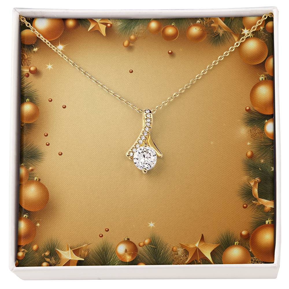 Christmas Background 032 - 18K Yellow Gold Finish Alluring Beauty Necklace