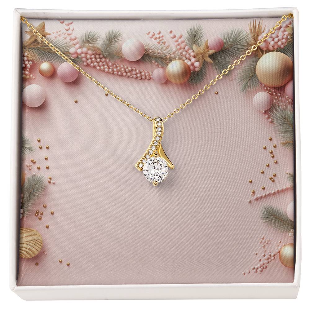 Christmas Background 025 - 18K Yellow Gold Finish Alluring Beauty Necklace