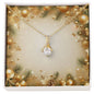 Christmas Background 051 - 18K Yellow Gold Finish Alluring Beauty Necklace