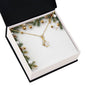 Christmas Background 004 - 18K Yellow Gold Finish Alluring Beauty Necklace