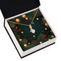 Christmas Background 118 - 18K Yellow Gold Finish Alluring Beauty Necklace
