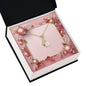 Christmas Background 002 - 18K Yellow Gold Finish Alluring Beauty Necklace