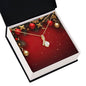 Christmas Background 064 - 18K Yellow Gold Finish Alluring Beauty Necklace