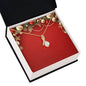 Christmas Background 013 - 18K Yellow Gold Finish Alluring Beauty Necklace