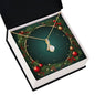 Christmas Background 069 - 18K Yellow Gold Finish Alluring Beauty Necklace