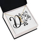 Botanical Monogram D - 18K Yellow Gold Finish Alluring Beauty Necklace